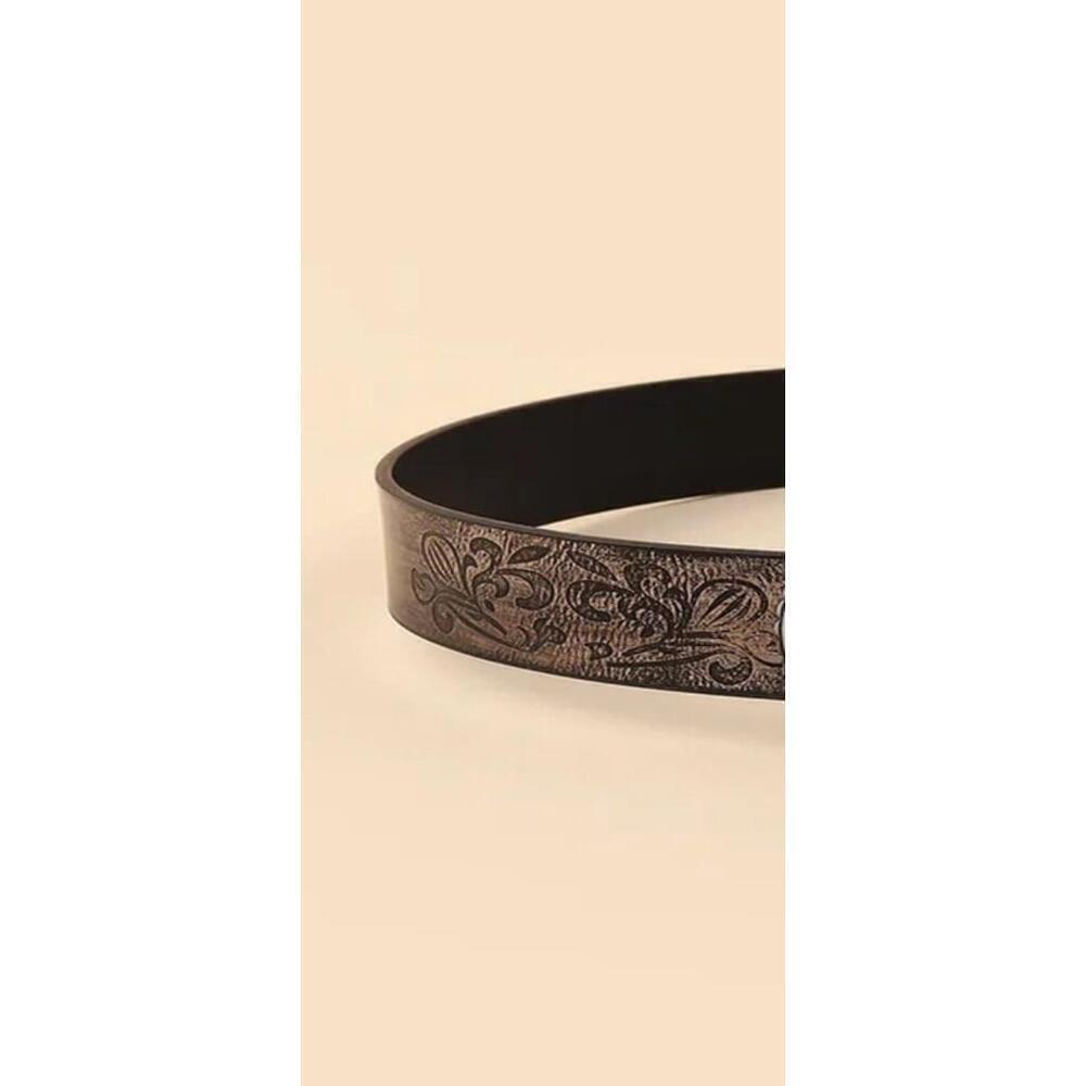 Western Style Women's Belt In Blue - Picture 6 of 6